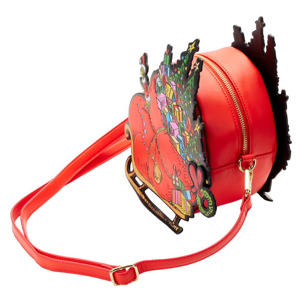 Loungefly Dr Seuss Grinch Sleigh Crossbody Bag