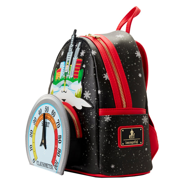 Loungefly Elf Clausometer Light Up Mini Backpack