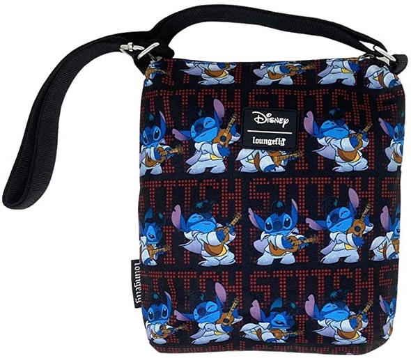 Loungefly Disney Lilo and Stitch Elvis Nylon Passport Bag