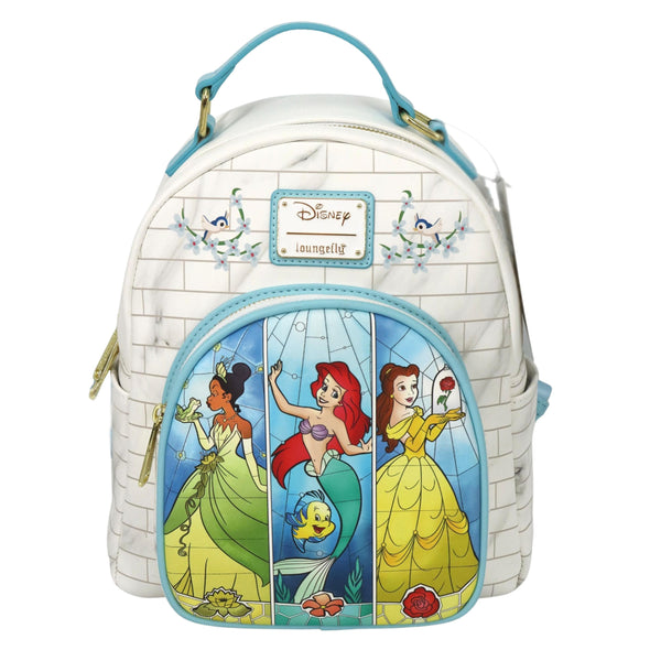 Modern Pinup Exclusive Loungefly Princess Stained Glass Mini Backpack