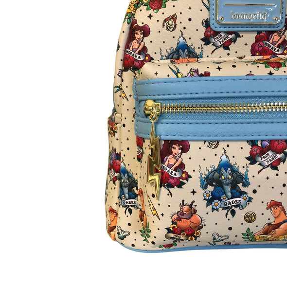 Modern Pinup Exclusive Loungefly Hercules Tattoo Mini Backpack