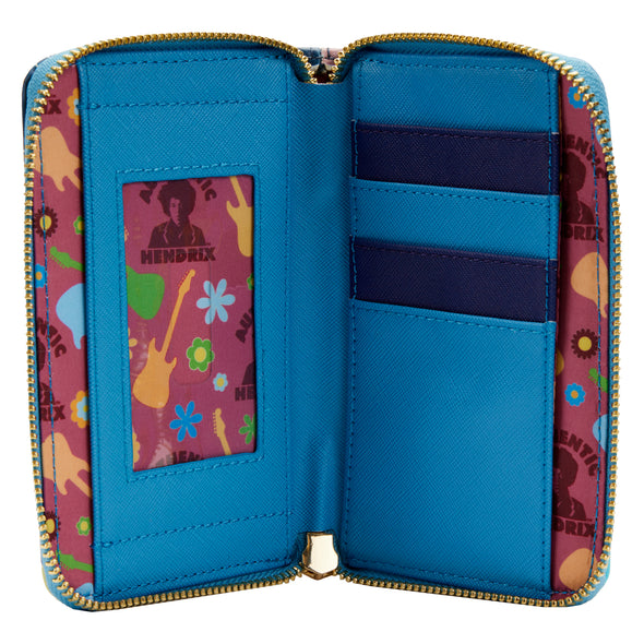Loungefly Jimi Hendrix Psychedelic Landscape Zip Around Wallet