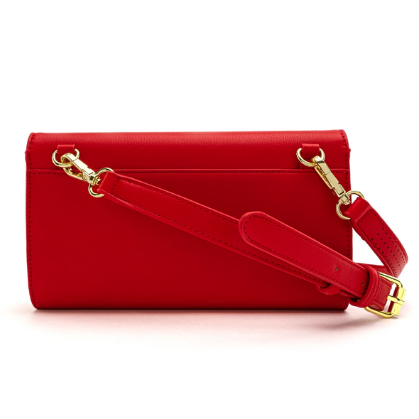 Loungefly Red Pin Trader Double Crossbody Bag