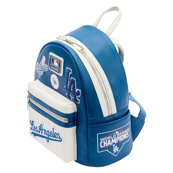 Loungefly MLB LA Dodgers Patches Mini Backpack