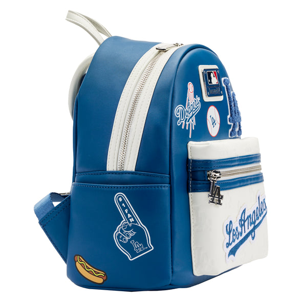 Loungefly MLB LA Dodgers Patches Mini Backpack