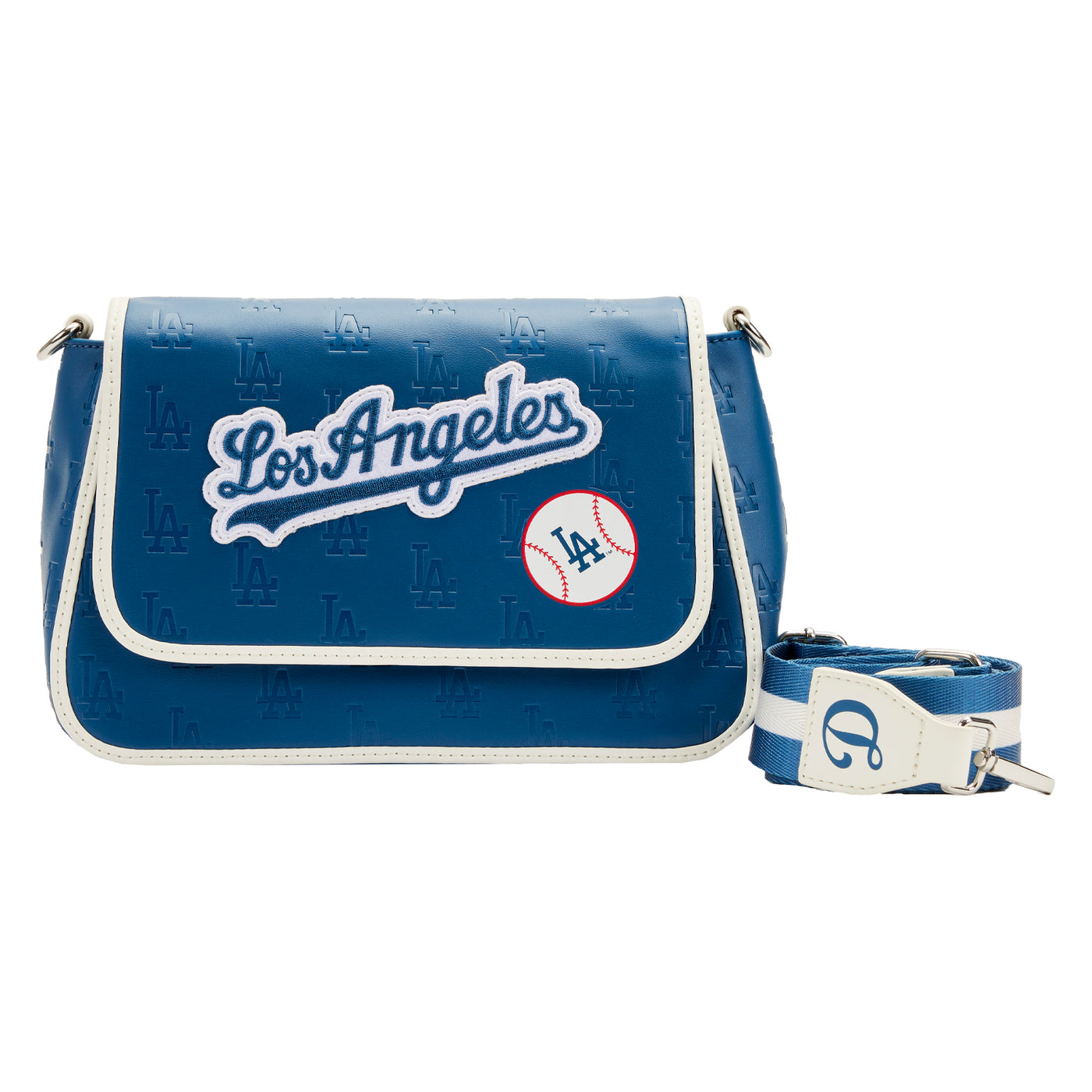 Loungefly MLB LA Dodgers Blue White Logo Crossbody Bag