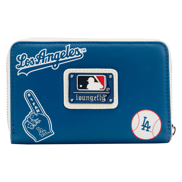 Loungefly MLB LA Dodgers Patches Zip Around Wallet