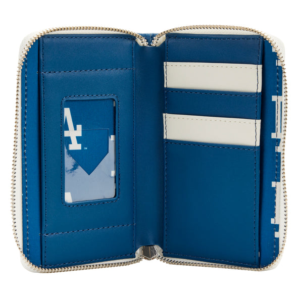 Loungefly MLB LA Dodgers Patches Zip Around Wallet