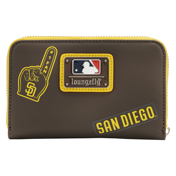 Loungefly MLB SD Padres Patches Zip Around Wallet