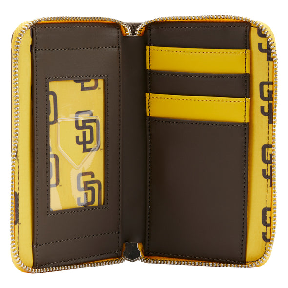 Loungefly MLB SD Padres Patches Zip Around Wallet
