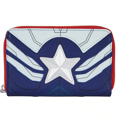 Loungefly Marvel Falcon Captain America Cosplay Zip Around Wallet