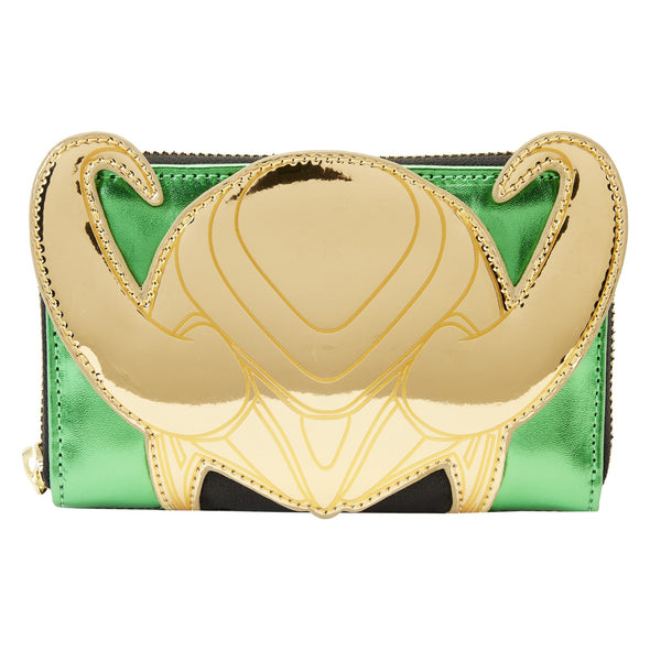 Loungefly Marvel Shine Loki Zip Around Wallet