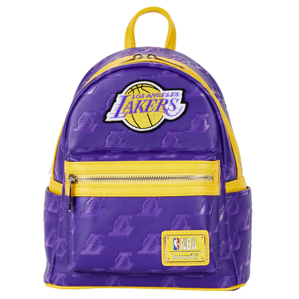 Loungefly NBA Lakers Debossed Logo Mini Backpack