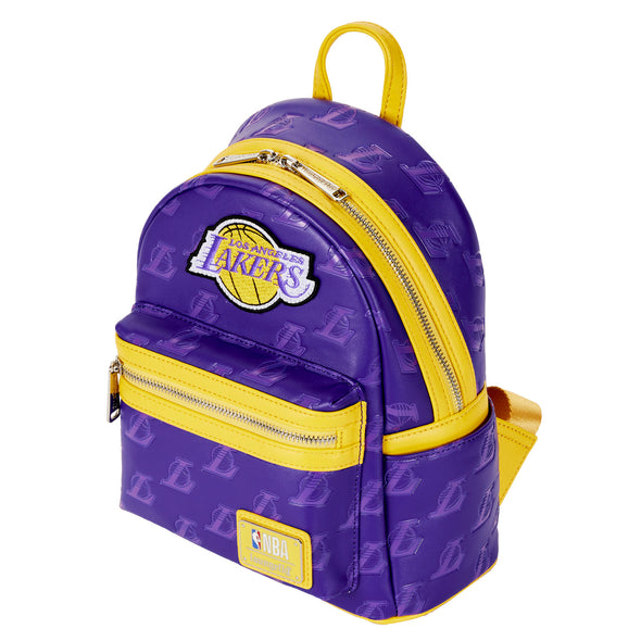 Loungefly NBA Lakers Debossed Logo Mini Backpack