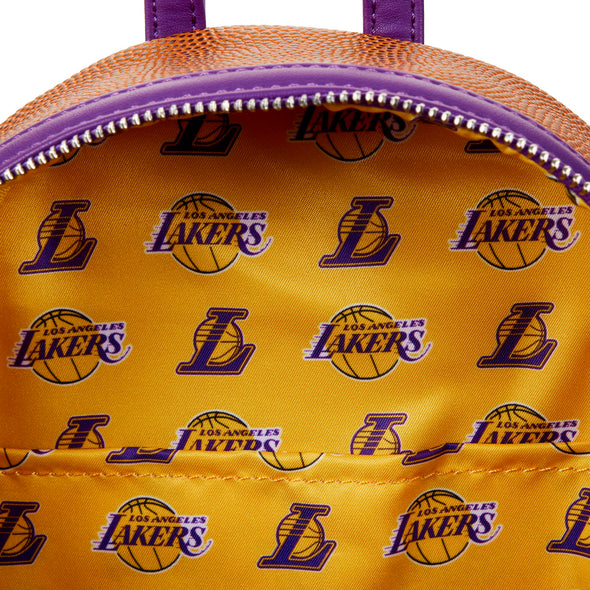 Loungefly NBA LA Lakers Basketball Mini Backpack