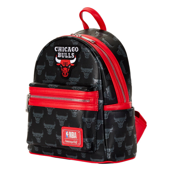 Loungefly NBA Chicago Bulls Debossed Logo Mini Backpack