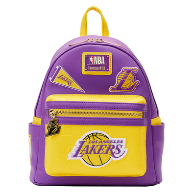 Loungefly NBA LA Lakers Patch Icons Mini Backpack