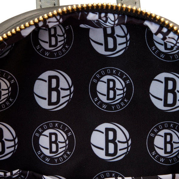 Loungefly NBA Brooklyn Nets Patch Icons Mini Backpack