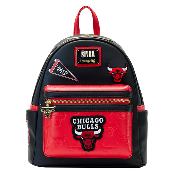 Loungefly NBA Chicago Bulls Patch Icons Mini Backpack