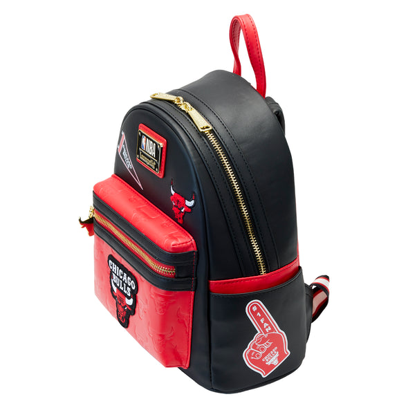 Loungefly NBA Chicago Bulls Patch Icons Mini Backpack