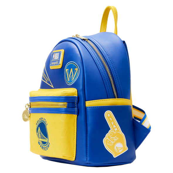 Loungefly NBA Golden State Warriors Patch Icons Mini Backpack