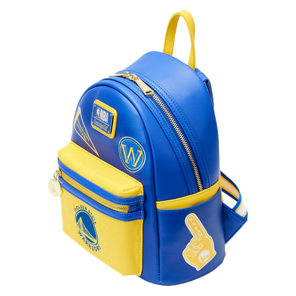 Loungefly NBA Golden State Warriors Patch Icons Mini Backpack