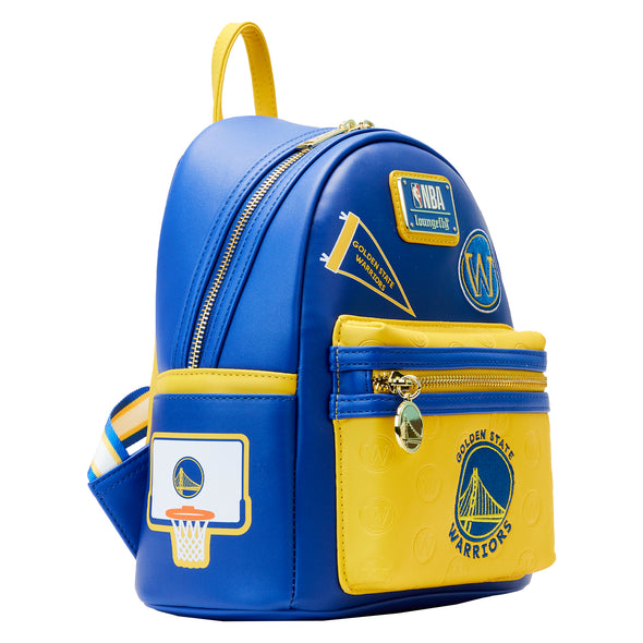 Loungefly NBA Golden State Warriors Patch Icons Mini Backpack