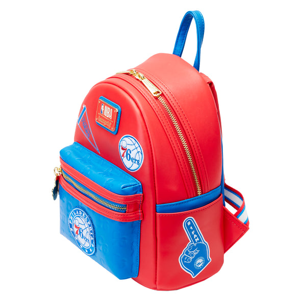 Loungefly NBA Philadelphia 76ers Patch Icons Mini Backpack