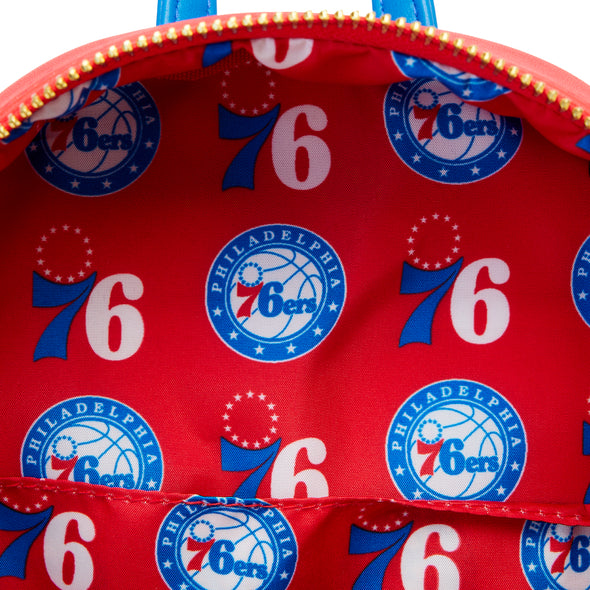 Loungefly NBA Philadelphia 76ers Patch Icons Mini Backpack
