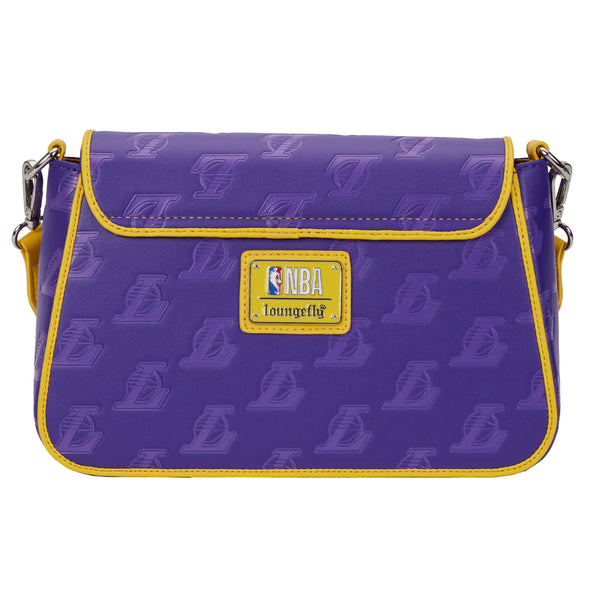 Loungefly NBA LA Lakers Debossed Logo Crossbody Bag