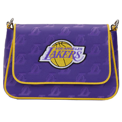 Loungefly NBA LA Lakers Debossed Logo Crossbody Bag