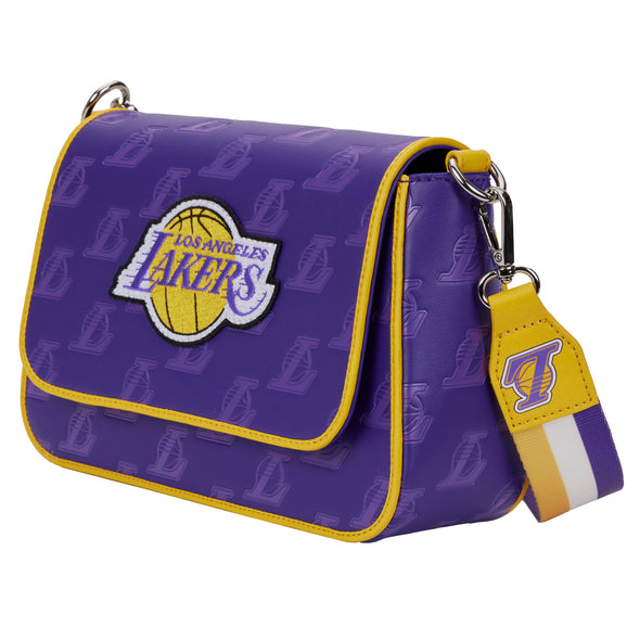 Loungefly NBA LA Lakers Debossed Logo Crossbody Bag