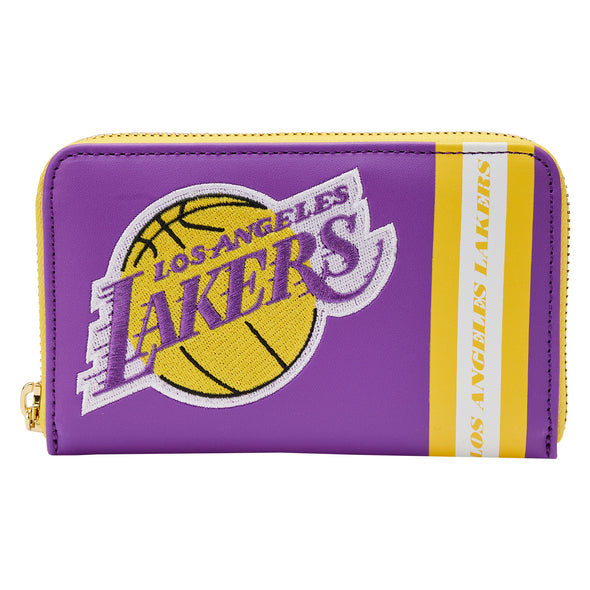 Loungefly NBA LA Lakers Patch Icons Zip Around Wallet