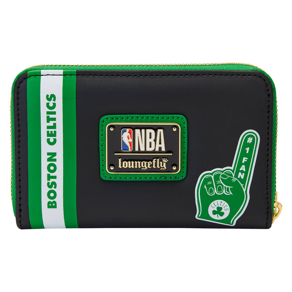 Loungefly NBA Boston Celtics Patch Icons Zip Around Wallet