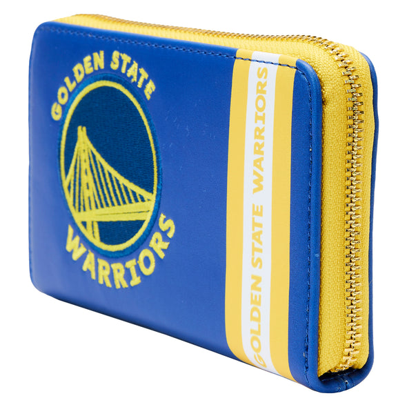 Loungefly NBA Golden State Warriors Patch Icons Zip Around Wallet
