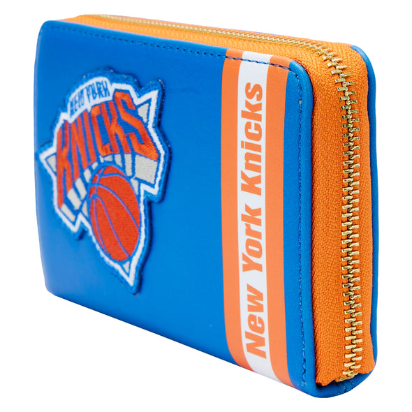 Loungefly NBA New York Knicks Patch Icons Zip Around Wallet