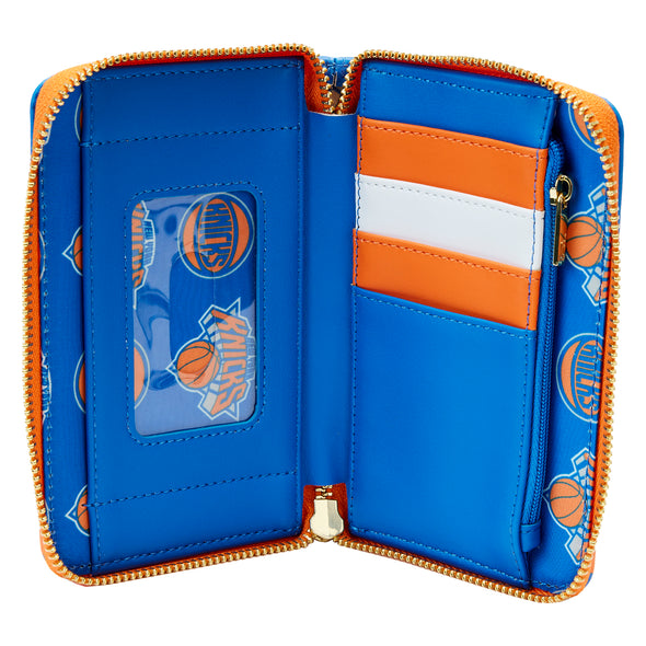 Loungefly NBA New York Knicks Patch Icons Zip Around Wallet