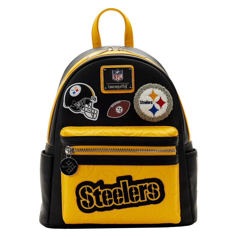 Pittsburgh Steelers - Pigskin Logo (Mini Backpack) - NFL Loungefly