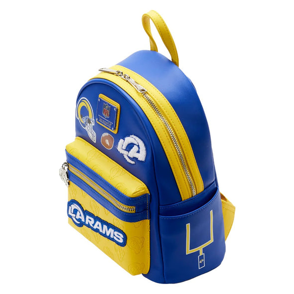 Loungefly NFL LA Rams Patches Mini Backpack