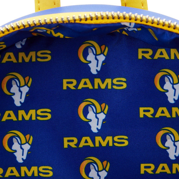 Loungefly NFL LA Rams Patches Mini Backpack
