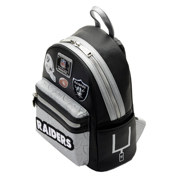 Loungefly NFL LV Raiders Patches Mini Backpack