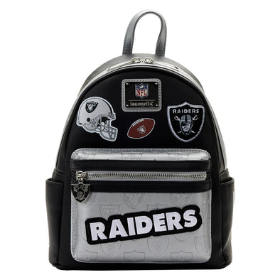 Loungefly NFL LV Raiders Patches Mini Backpack