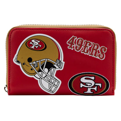 Loungefly NFL San Francisco 49ers Patches Zip Around Wallet