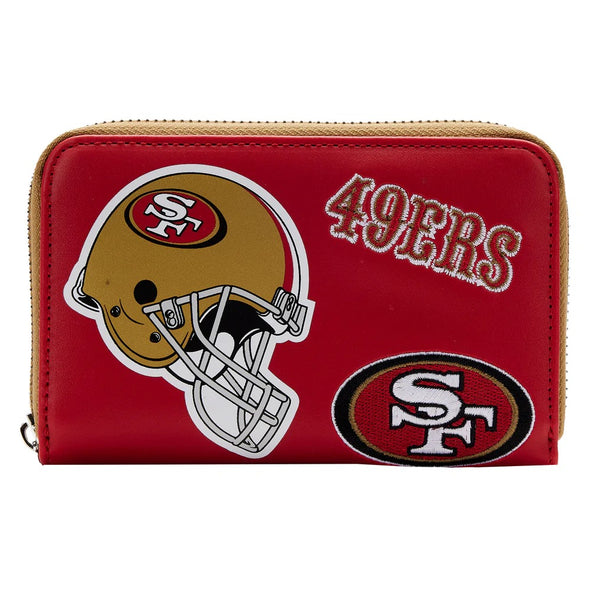 Loungefly NFL San Francisco 49ers Patches Zip Around Wallet