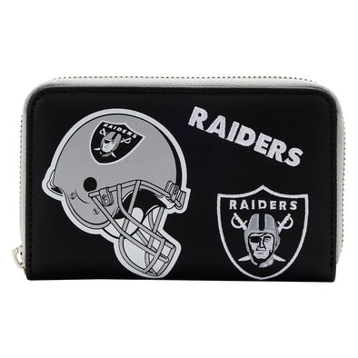 Loungefly NFL LV Raiders Patches Zip Around Wallet