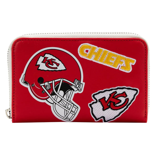Loungefly NFL Kansas City Chiefs Patches Zip Around Wallet