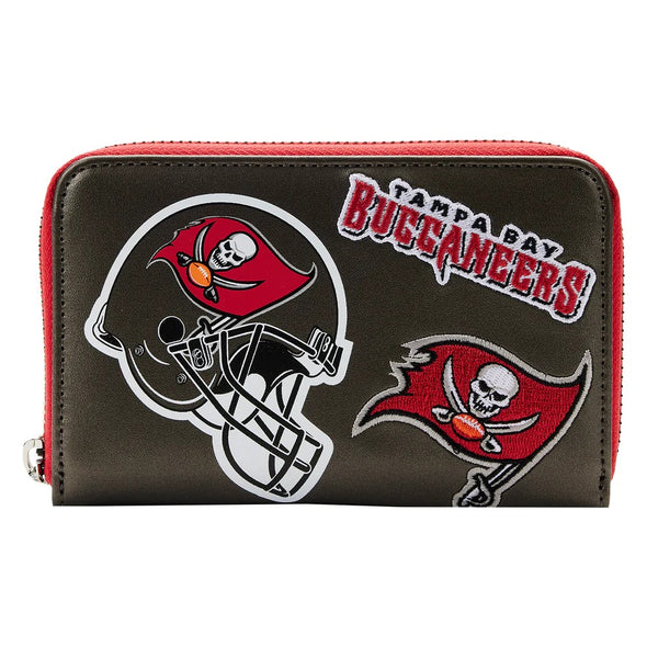 Loungefly NFL Tampa Bay Buccaneers Patches Zip Around Wallet