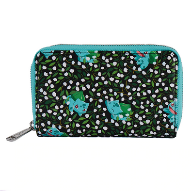Loungefly Pokemon Bulbasaur AOP Zip Around Wallet