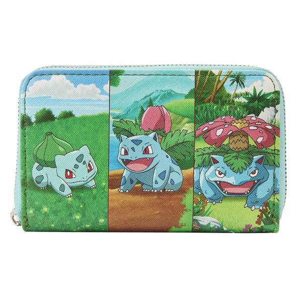 Loungefly Pokemon Bulbasaur Evolutions Zip Around Wallet