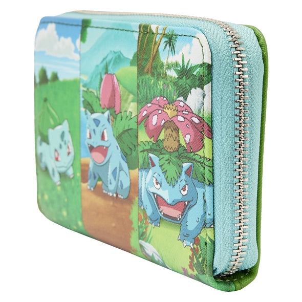 Loungefly Pokemon Bulbasaur Evolutions Zip Around Wallet